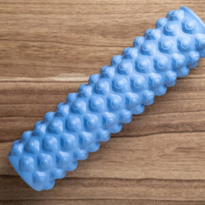 Top view blue foam roller